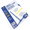 A pack of 10 Buffalo brand transparent sheet protectors in blue and white packaging.