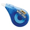 A blue Bic brand correction tape dispenser.