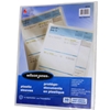 A package of 10 Wilson Jones brand transparent plastic folder sleeves.