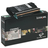 The black box of a Lexmark C5220KS black toner cartridge. Black toner cartridge appears on the top of the box.