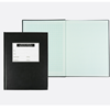 A black hard vinyl cover physics book with 200 pages of graph and lined paper.