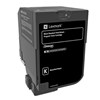 A black Lexmark 3K CS720 CS 725 toner cartridge.