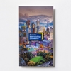 Mounted on cardstock featuring an artist's rendering of the Toronto Metropolitan University campus & Toronto, this soft enamel lapel pin is the perfect addition to your TMU wardrobe. The pin is 1.25" wide