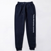 A navy fleece sweatpants features the "Toronto Metropolitan University" wordmark down the left leg, printed in white.