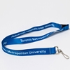 Navy Lanyard with White Wordmark