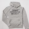 TMU Varsity Full Name Hoodie- Grey