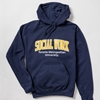 Navy Hoodie with Social Work Logo