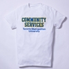 White T-Shirt with Community Services Logo
