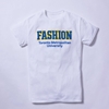 White T-Shirt with Fashion Logo
