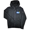 TMU Men's Nike Full Zip Hoodie with Color University Logo Left Chest - Black