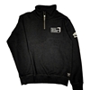 TMU Roots 1/4 Zip with White University Logo Left Chest - Black