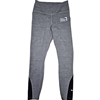 TMU Women's Nike Mid Rise Tights with White University Logo on Left Hip - Heather Grey