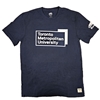TMU Roots T-Shirt with White University Logo Front Chest - Navy