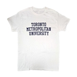 TMU Varsity Full Name T-Shirt - White