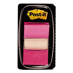 A package of 50 stick-on flags in the color bright. Includes 1 dispenser. Each strip measures 1.7" x 1" (43 mm x 25 mm)