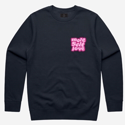 More Self Love Wave Crewneck - Navy