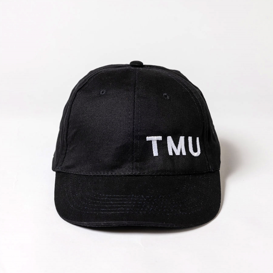 Black Cap with White TMU on lower left