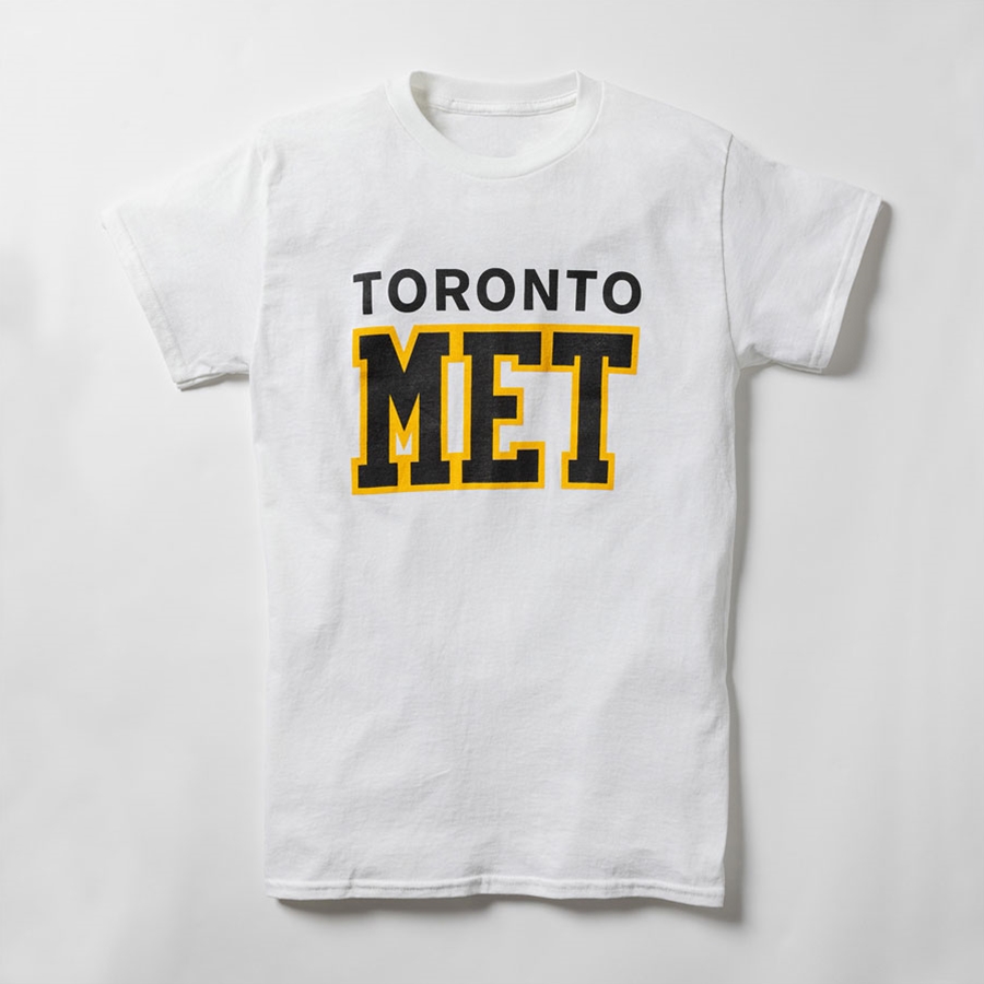 TMU MET Varsity T-Shirt - White