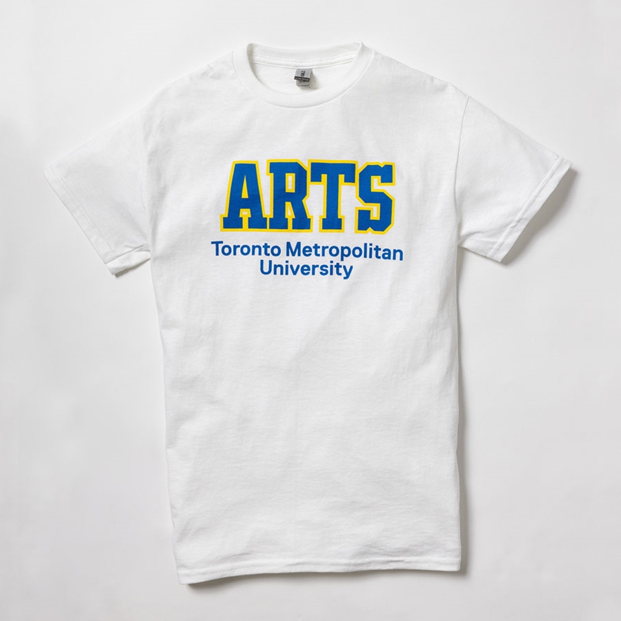 White T-Shirt with Arts Logo