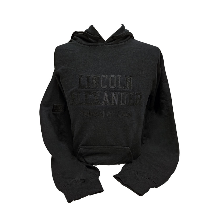 Black  Hoodie with Lincoln Alexander Logo