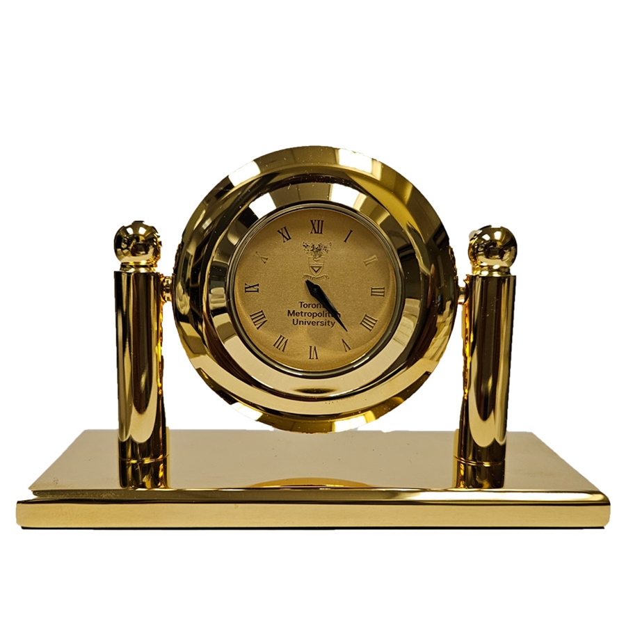TMU Clock: Le Petit "Arcade" Gold Medallion