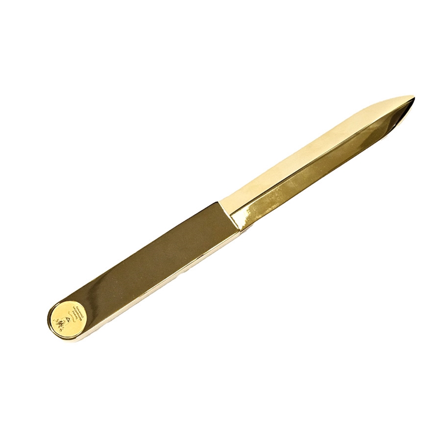 TMU Letter Opener Gold Medallion