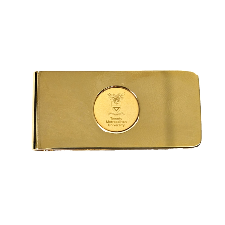 TMU Money Clip Gold Medallion