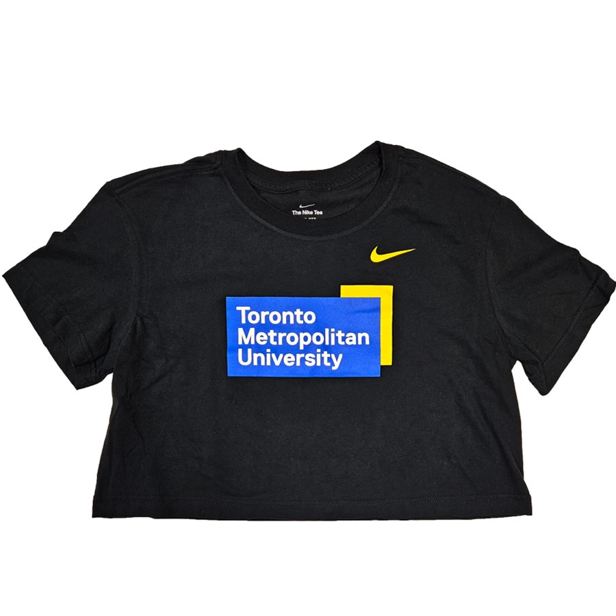 TMU Women's Nike Dri-Fit Cropped Top - Black
