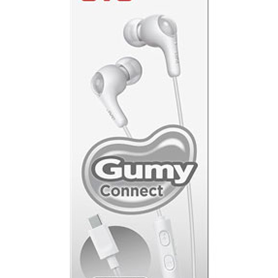 JVC Gumy Connect w/ Mic & Remote - White