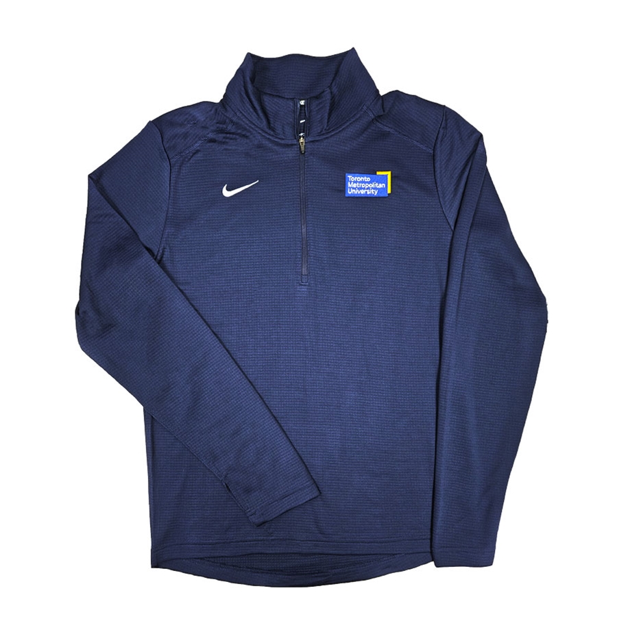 TMU Men's Nike Pacer 1/4 Zip with Colour University Logo Left Chest  - Navy